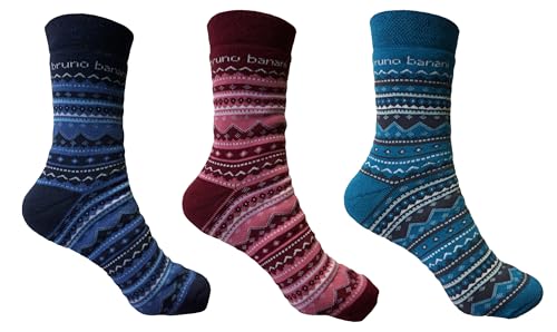 Generisch Bruno Banani 9 Paar Thermosocken Vollfrottee warme Thermo-Socken Damen Bruno Banani Socken, Blau 35/38 von Generisch