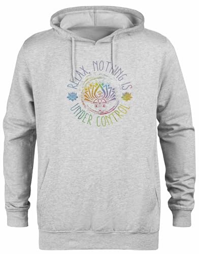 Generisch Buddha Quotes Relax Nothing Grauer Kapuzenpullover Unisex Hoodie von Generisch