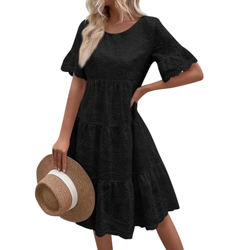 Generisch Bunte Kleider Boho-Kleid Weißes Kleid Kurz Mutter Tochter Kleid Satin Kleid Lang Spaghetti Kleid Damen Sommer Kleid Sommer Lang Sommerkleid Damen Leicht Lang Midikleid Damen Sommer Boho von Generisch