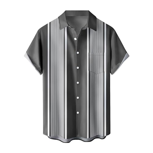 Generisch Button down Hemd leinenhemd Herren Herren Hemd extra kurz Hemd Weiss Hemd 164 Jungen Langarm oberhemden Herren Bowling Hemd Herren Hemd Kurzarm Hemden Regular fit von Generisch