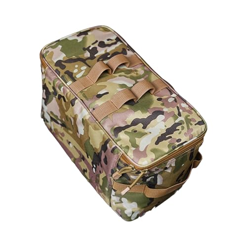 Generisch Camping-Besteck-Organizer, Wasserfeste Kochgeschirr-Tasche, Reißverschluss & Tragbare Aufbewahrungstasche für Camping Grillen Picknick Strandurlaub von Generisch