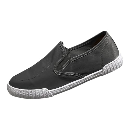 Generisch Canvas Sneaker Herren Espadrilles Low-Top-Leinenschuh Atmungsaktive Leichtgewicht Freizeitschuhe mit Antirutschsohle Atmungsaktive Sportschuhe Casual Bequem Segelschuhe von Generisch