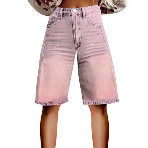 Generisch Caprihose Damen 3/4 Jeanshose Baggy Jeansshorts Retro Sommer Denim Hose High Waist Jeanshorts Freizeithose Streetwear Generisch Caprihose Damen 3/4 Jeanshose Baggy Jeansshorts Retro Sommer Denim Hose High Waist Jeanshorts Freizeithose Streetwear von Generisch