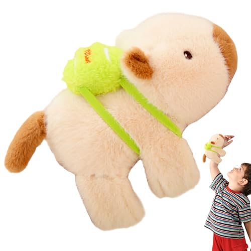 Generisch Capybara Plüscharmband - Capybara Plüschtier-Schnapparmband | Weiches Wickelarmband Für Mädchen Kinder Und Erwachsene Als Tragbares Kuscheltier-Accessoire von Generisch