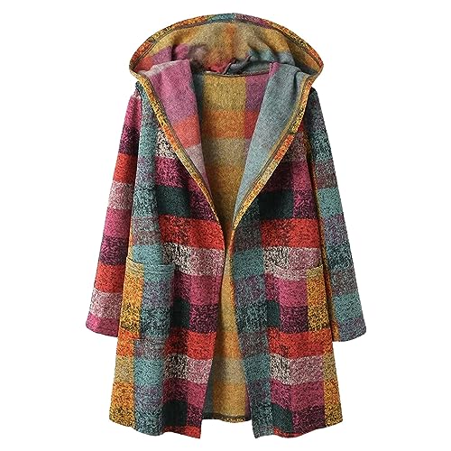 Generisch Cardigan Damen Pullover Strickmantel Große Größen Lang Strickjacke Cardigan Weiße Dünne Trachtenjacke Leichte Feinstrickjacke Knöpfe Taschen von Generisch