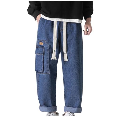 Generisch Cargo Jeans Herren Baggy Gerade Hose Große Größen Lockere Freizeithose Outdoor Cargo Hose Mit Großen Taschen Trekkinghose Mit Gummizug Wanderhose Herbst Jogginghose Sommer Generisch Cargo Jeans Herren Baggy Gerade Hose Große Größen Lockere Freizeithose Outdoor Cargo Hose Mit Großen Taschen Trekkinghose Mit Gummizug Wanderhose Herbst Jogginghose Sommer von Generisch