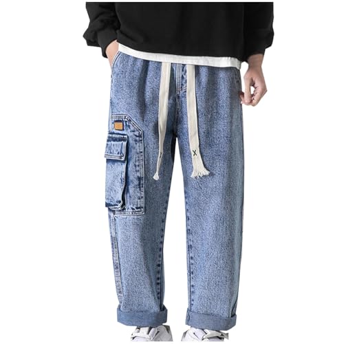 Generisch Cargo Jeans Herren Baggy Gerade Hose Große Größen Lockere Freizeithose Outdoor Cargo Hose Mit Großen Taschen Trekkinghose Mit Gummizug Wanderhose Herbst Jogginghose Sommer Generisch Cargo Jeans Herren Baggy Gerade Hose Große Größen Lockere Freizeithose Outdoor Cargo Hose Mit Großen Taschen Trekkinghose Mit Gummizug Wanderhose Herbst Jogginghose Sommer von Generisch
