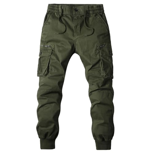 Generisch Cargohose Damen Multi Taschen Stretch High Waist Jogginghose Y2K Baggy Wanderhose Mit Weitem Bein Outdoorhose Schnelltrocknende Trekkinghose Leichte Arbeitshose Casual Bequeme Campinghosen von Generisch