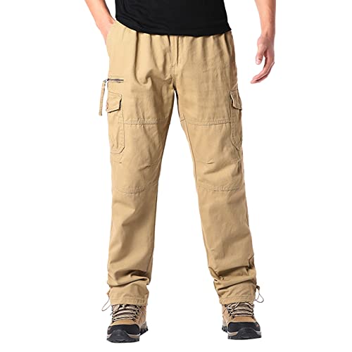 Generisch Cargohose Herren Winter Lang Arbeitshosen Männer mit 6 Taschen mit Reißverschluss Universal Fit Golf Thermo-Hose Herren Cargohose Herren Beige/Sand Generisch Cargohose Herren Winter Lang Arbeitshosen Männer mit 6 Taschen mit Reißverschluss Universal Fit Golf Thermo-Hose Herren Cargohose Herren Beige/Sand von Generisch