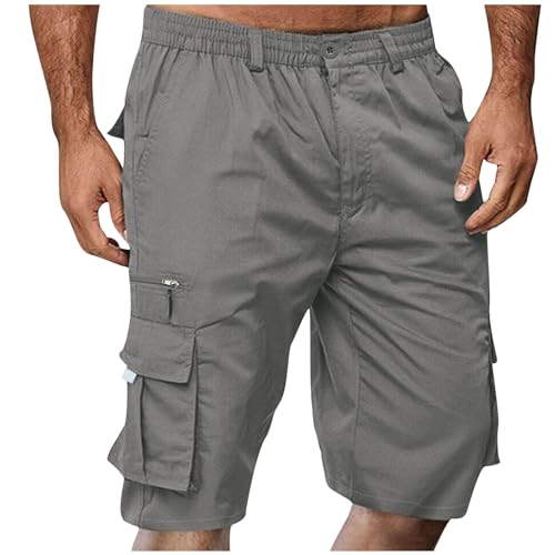Cargoshorts Herren Sommer, Cargo Shorts Herren - Kurze Hosen Sommer Bermuda Arbeitshose Elastische Taille Sporthose Outdoor Freizeithose mit Taschen Cargoshorts Herren Sommer, Cargo Shorts Herren - Kurze Hosen Sommer Bermuda Arbeitshose Elastische Taille Sporthose Outdoor Freizeithose mit Taschen von Generisch