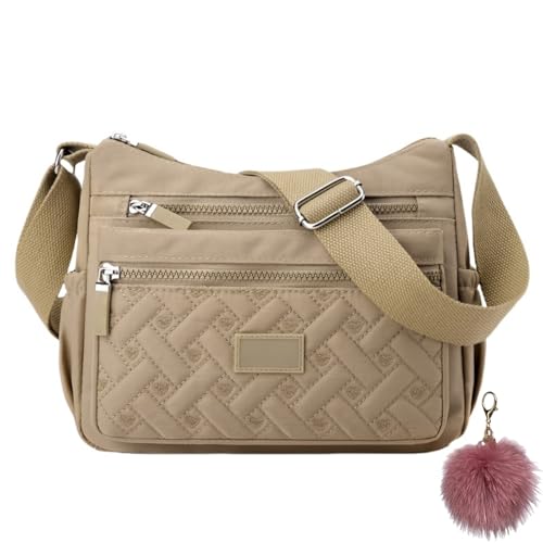 Generisch Casual Popularate Bag for Women, Waterproof Lightweight Nylon Shoulder Bags, Multi Pocket Large Capacity Messenger Bag von Generisch