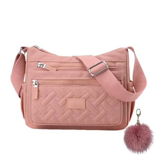 Generisch Casual Popularate Bag for Women, Waterproof Lightweight Nylon Shoulder Bags, Multi Pocket Large Capacity Messenger Bag von Generisch
