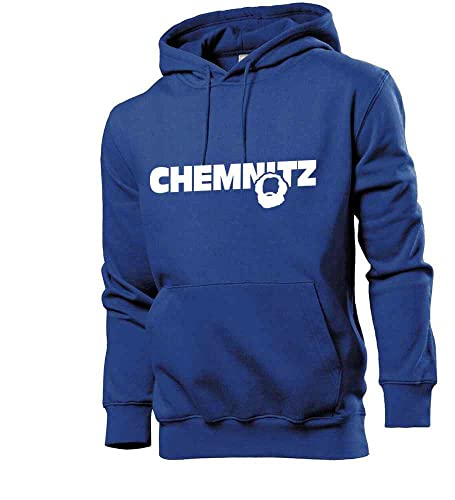 Generisch Chemnitz Karl-Marx-Stadt Männer Hoodie Sweatshirt Royalblau XL von shirt84