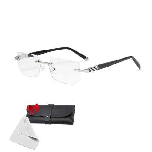 Generisch Civilizek Precision Vision Aid Tool - Adjustable Focus Assist, Anti Blue Light Progressive Multifocal Reader for Wemon man (Silver,2.5x) von Generisch
