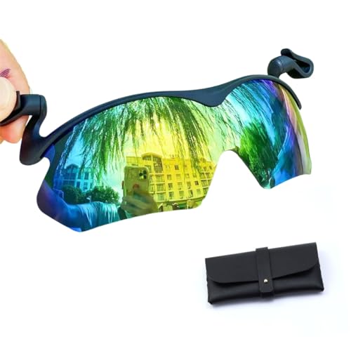 Generisch Clip-Cap-Sonnenbrille, polarisierte Outdoor-Sonnenbrille, Radfahren, Herren-Sonnenbrille zum Aufstecken, Uv400 (C) von Generisch