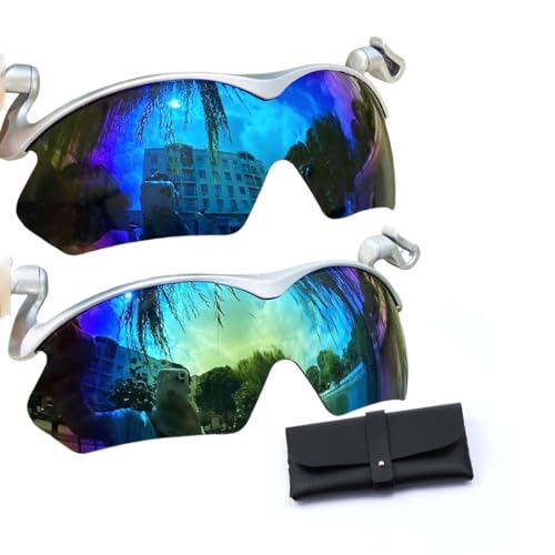 Generisch Clip-Cap-Sonnenbrille, polarisierte Outdoor-Sonnenbrille, Radfahren, Herren-Sonnenbrille zum Aufstecken, Uv400 (L) von Generisch