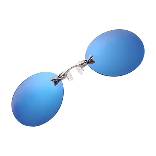 Generisch Clip on Sunglasses for Men, Frameless Clip on Shades, Clip on Sun Glasses, Lightweight Sunglasses, Best Clip on Sunglasses Stylish Frameless Clip on Sunglasses for Outdoor Activities von Generisch