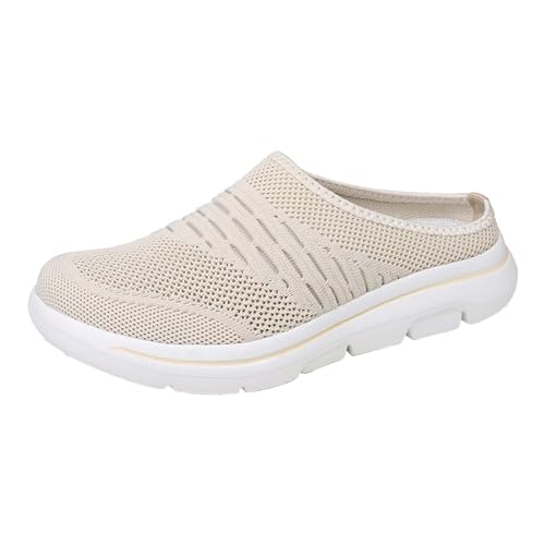 Generisch Clogs & Pantoletten Damen, Hausschlappen Herren Mesh Atmungsaktiv Schlupfschuhe Slip On Slingback Sneaker Leichtgewichts Sportschuhe Weichen Sohle Gartenclogs Flache Bequeme Freizeitschuhe von Generisch