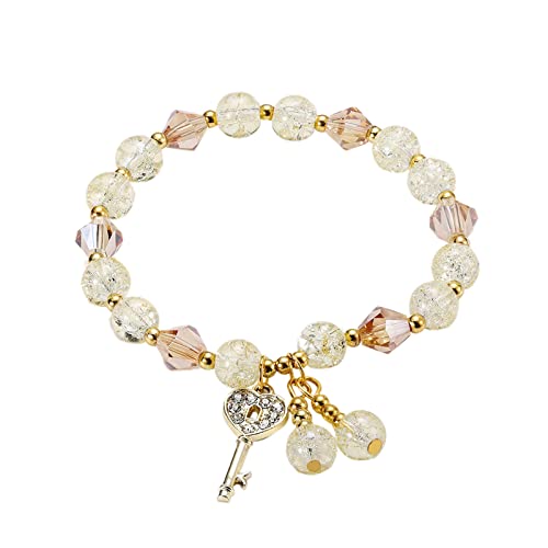 Generisch Collection Men's Bracelet with Toggle Clasp Decorated with Petit Pique Pattern Glücksarmband Pärchen Amethyst Jewellery Bettelarmband Charms Ketten Tochter Armbander Friendship Damenarmband von Generisch