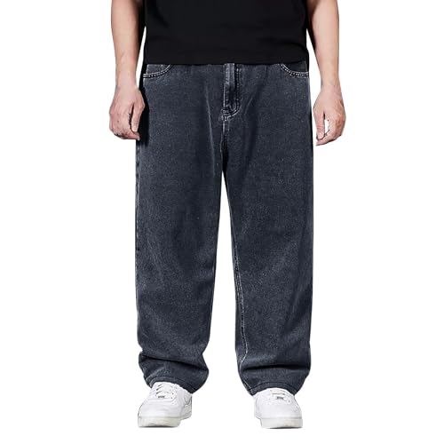 Generisch Coole Schwarze Jeans Skinny Ripped Destroyed Stretch Slim Fit Hop Hop Hose Mit Löchern Cargo Jeans Herren Stretch Herren Stretch Jeans Schwarz Slim Weite Hose Herren von Generisch