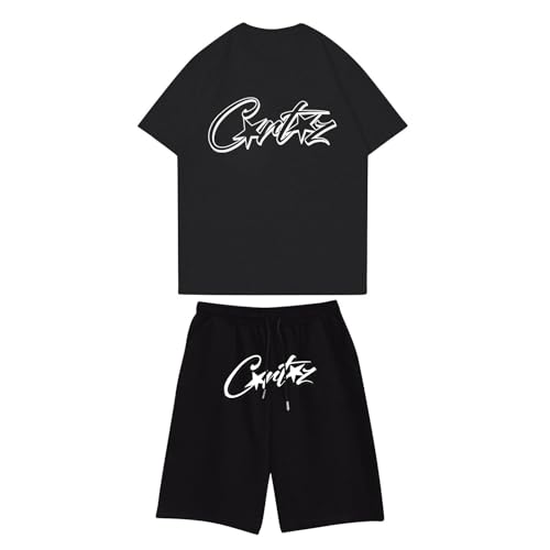 Generisch Corteiz Kurze Hose Set 2 Teiliges Bequeme Sommer Outfit Oversized Sport Kleidung Zweiteiler Trainingsanzug Jogginganzug Kurzarm Y2K Hip Hop Unisex Männer Loungewear Generisch Corteiz Kurze Hose Set 2 Teiliges Bequeme Sommer Outfit Oversized Sport Kleidung Zweiteiler Trainingsanzug Jogginganzug Kurzarm Y2K Hip Hop Unisex Männer Loungewear von Generisch
