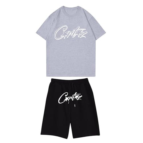 Generisch Corteiz Kurze Hose Set 2 Teiliges Bequeme Sommer Outfit Oversized Sport Kleidung Zweiteiler Trainingsanzug Jogginganzug Kurzarm Y2K Hip Hop Unisex Männer Loungewear Generisch Corteiz Kurze Hose Set 2 Teiliges Bequeme Sommer Outfit Oversized Sport Kleidung Zweiteiler Trainingsanzug Jogginganzug Kurzarm Y2K Hip Hop Unisex Männer Loungewear von Generisch