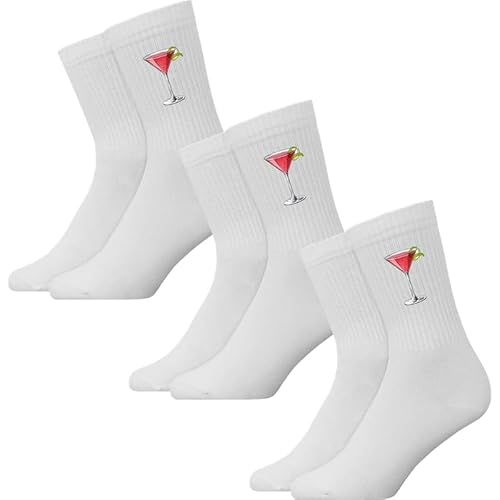 Generisch Cosmopolitan Cocktail Spritz - Atmungsaktive Sportsocken Tennissocken Crew Socks Baumwolle Socken von Generisch