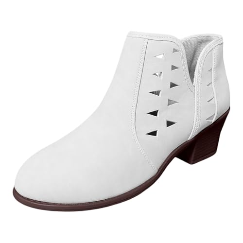 Generisch Cowboy Boots Damen Westernstiefel Cow Boy Stiefeletten Western Stiefel Mit Absatz Wildleder Schicke Schuhe Winterschuhe von Generisch