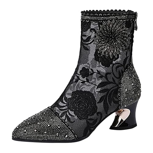 Cowboy Boots Damen Westernstiefel Stiefeletten Cow Boy Winterschuhe Winter Women Western Wildleder Schicke Schuhe Cowboy Boots Damen Westernstiefel Stiefeletten Cow Boy Winterschuhe Winter Women Western Wildleder Schicke Schuhe von Generisch