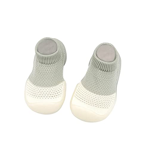 Generisch Cozy Roots Krabbelschuhe, Krabbelschuhe Baby Sommer Schuhe Barfußschuhe Kinder Sockenschuhe Babyschuhe Lauflernschuhe Cosy Roots Barfussschuhe für Mädchen Junge kleinkind, Militärgrün, 24 von Generisch