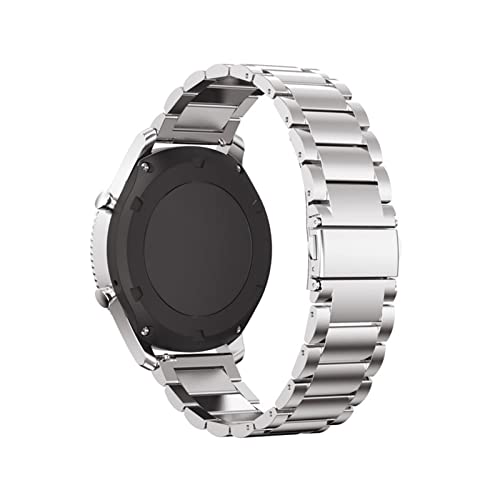 Generisch DSHDFJ Geeignetes Armband, kompatibel mit 3 Music 3 Lux Style HR Metall-Anti-Fall-Armbanduhren(Silver,Vivomove 3) von Generisch