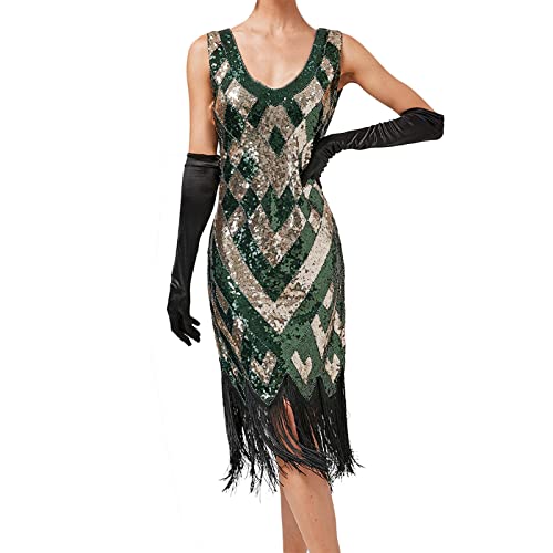 Generisch Damen 1920s Pailletten Kleid Flapper Charleston Perlen Quasten Gatsby Motto Party Kost m 20er Jahre Abschlussballkleid Cocktailkleid Fasching Generisch Damen 1920s Pailletten Kleid Flapper Charleston Perlen Quasten Gatsby Motto Party Kost m 20er Jahre Abschlussballkleid Cocktailkleid Fasching von Generisch