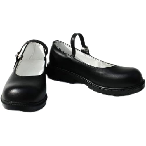 Generisch Damen Anime Cosplay Schuhe Für Rem Ram Fancy Bühne Performance Requisiten Schuhe Halloween Comic Con (Schwarz,43) von Generisch