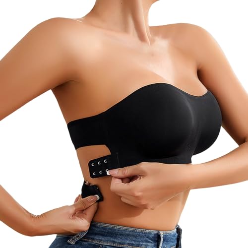 Generisch Damen BH 2025 Neu Trägerloser Kabelloser mit Seitenverschluss Push Up BH Soft Bequem Bügellos Bustier Generisch Damen BH 2025 Neu Trägerloser Kabelloser mit Seitenverschluss Push Up BH Soft Bequem Bügellos Bustier von Generisch