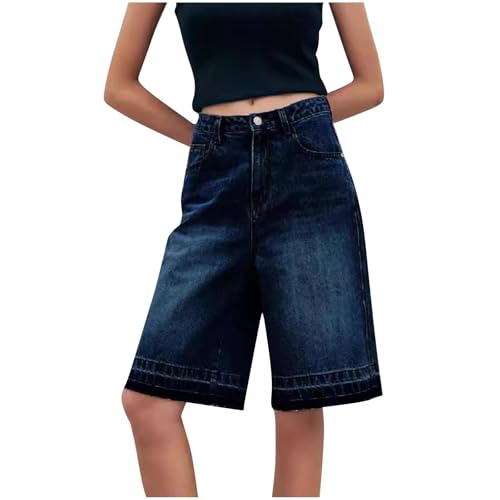 Generisch Damen Baggy Denim Bermuda Shorts Y2k Vintage Straight Leg Lässige knielange Jeans Jorts mit Taschen Mid-Low Waist Y2K Sommer Heiße Kurze Hosen Generisch Damen Baggy Denim Bermuda Shorts Y2k Vintage Straight Leg Lässige knielange Jeans Jorts mit Taschen Mid-Low Waist Y2K Sommer Heiße Kurze Hosen von Generisch