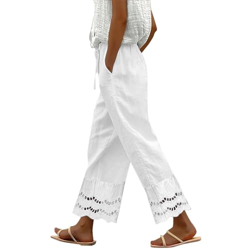 Generisch Damen Baggy Hose Frauen Straight Leg Hose Jogginghose Schlaghose Outdoorhose Freizeithose Trekkinghose Tanzhose Sporthose Mit Taschen Arbeitslatzhose Anzughosen High Waist Elegant Business von Generisch