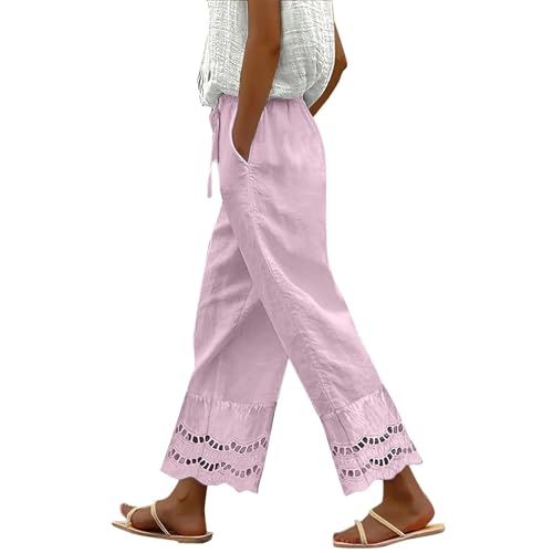 Generisch Damen Baggy Hose Frauen Straight Leg Hose Jogginghose Schlaghose Outdoorhose Freizeithose Trekkinghose Tanzhose Sporthose Mit Taschen Arbeitslatzhose Anzughosen High Waist Elegant Business von Generisch