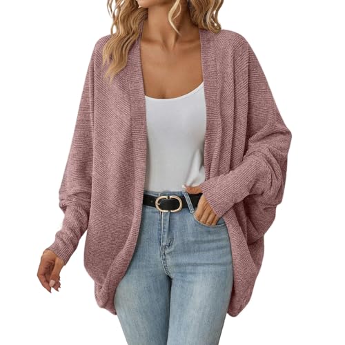 Generisch Damen Cardigan Leicht und Gute Qualität Strickjacke Damen Große Größen und Langärmeliger Warmer Pullover von Generisch