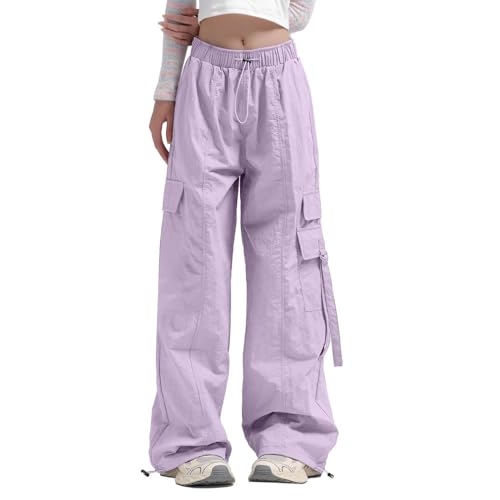 Generisch Damen Cargo Hose Hoher Taile Multi Taschen Straight Leg Bequem Streetwear Outdoorhose Freizeit Tunnelzug Arbeit Hose Classics Wanderhose Freizeithose Lila S Generisch Damen Cargo Hose Hoher Taile Multi Taschen Straight Leg Bequem Streetwear Outdoorhose Freizeit Tunnelzug Arbeit Hose Classics Wanderhose Freizeithose Lila S von Generisch