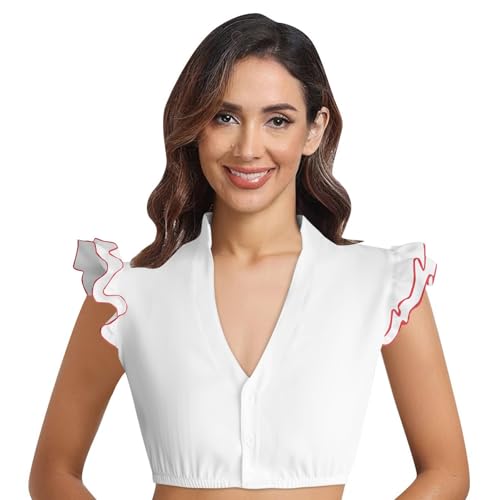 Generisch Damen Dirndlbluse Spitze Weiß Dirndl Bluse Halbarm Oktoberfest Trachtenbluse Traditionelle Kleidung Trachten Blusen mit Knopf Dirndlbluse Schwarz Spitze Trachten Damen Generisch Damen Dirndlbluse Spitze Weiß Dirndl Bluse Halbarm Oktoberfest Trachtenbluse Traditionelle Kleidung Trachten Blusen mit Knopf Dirndlbluse Schwarz Spitze Trachten Damen von Generisch