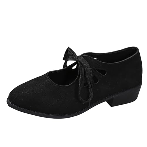 Generisch Damen Freizeitschuhe Flache,Freizeitschuhe Damen Schwarz,Einfarbig Keilabsatz,Spitze Leicht,Gestrickte Dekoration Bequeme Schuhe,Walkingschuhe Partyschuhe von Generisch