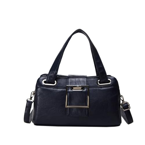 Generisch Damen-Geldbörsen und -Handtaschen, große Umhängetaschen mit Reißverschluss und verstellbarem Riemen (Dark Blue,11.81 * 5.12 * 6.69 Inches) von Generisch