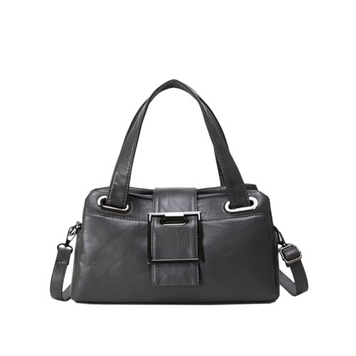 Generisch Damen-Geldbörsen und -Handtaschen, große Umhängetaschen mit Reißverschluss und verstellbarem Riemen (Gray,11.81 * 5.12 * 6.69 Inches) von Generisch