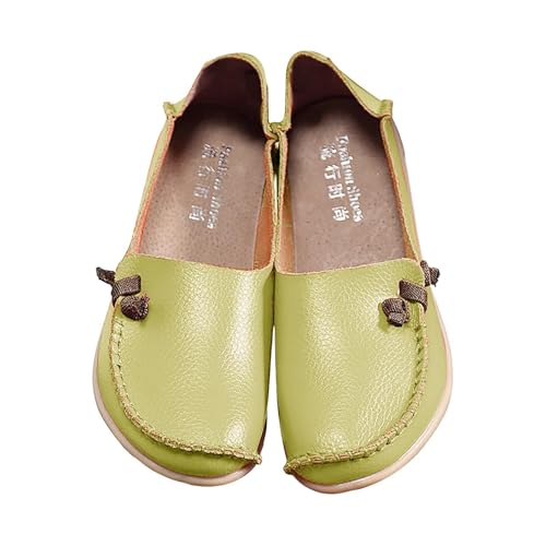 Generisch Damen Herren Freizeitschuhe Loafers Schwarz Flach Leder Barfussschuhe Bequeme Atmungsaktiv Schlupfschuhe Breite Füße Sommerschuhe Unisex Weichen Sohle Sportschuhe Slip On Lässige Sneaker von Generisch