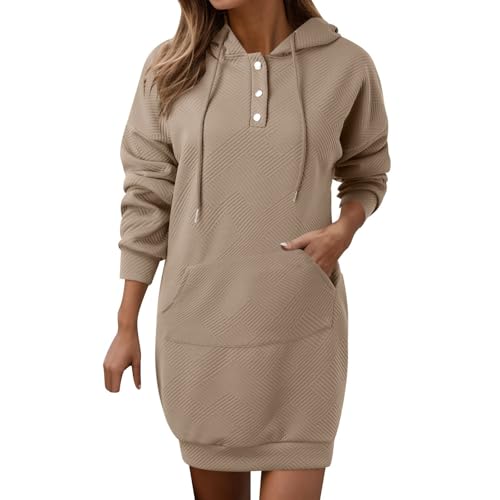 Generisch Damen Hoodie Kapuzenpullover Lang Sweatjacke Sweatkleid Winterkleid Sweatshirt Kapuzenjacke Kapuzenpulli Langarm Sport Pullover Generisch Damen Hoodie Kapuzenpullover Lang Sweatjacke Sweatkleid Winterkleid Sweatshirt Kapuzenjacke Kapuzenpulli Langarm Sport Pullover von Generisch