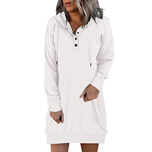 Generisch Damen Hoodie Kapuzenpullover Lang Sweatjacke Sweatkleid Winterkleid Sweatshirt Kapuzenjacke Kapuzenpulli Langarm Sport Pullover Generisch Damen Hoodie Kapuzenpullover Lang Sweatjacke Sweatkleid Winterkleid Sweatshirt Kapuzenjacke Kapuzenpulli Langarm Sport Pullover von Generisch
