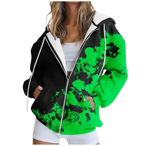Generisch Damen Hoodies Langarm Winter Kapuzenpullover Sweatshirt Oberteil Kapuzenpulli Casual Basic Hoody Zip Up Hoodie Sweatjacke Damen Zipper Hoodie Mit Kapuze Ausgefallene Sweatshirts Damen von Generisch