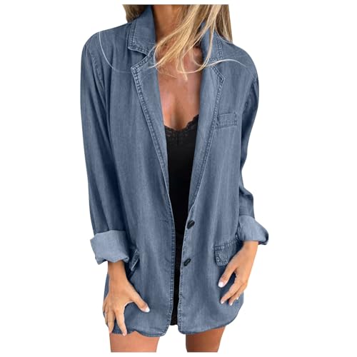 Generisch Damen Jeansjacke Oversize Mit Kapuze Jeansmantel Lang Übergangsjacke Elegant Freizeitjacke Mit Knöpfen Frühlingsjacke Vintage Bikerjacke Boyfriend Jeans Jacket Casual Jeanshemd Denim-Jacke Generisch Damen Jeansjacke Oversize Mit Kapuze Jeansmantel Lang Übergangsjacke Elegant Freizeitjacke Mit Knöpfen Frühlingsjacke Vintage Bikerjacke Boyfriend Jeans Jacket Casual Jeanshemd Denim-Jacke von Generisch