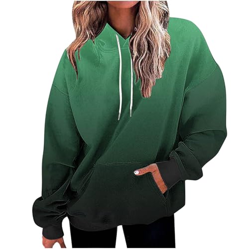Generisch Damen Kapuzenpullover Casual Hoodie Bunt Farbverlauf Sweatshirt Leicht Pulli Vintage Langarmshirt Baggy Kapuzenpulli Outdoor Longpullover Sport Oberteile Lang Pullover Mode Streetwear Generisch Damen Kapuzenpullover Casual Hoodie Bunt Farbverlauf Sweatshirt Leicht Pulli Vintage Langarmshirt Baggy Kapuzenpulli Outdoor Longpullover Sport Oberteile Lang Pullover Mode Streetwear von Generisch
