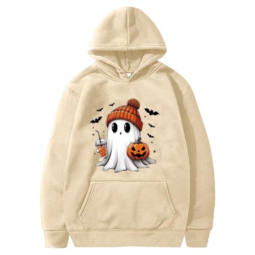 Generisch Damen Kapuzenpullover Casual Sweatshirt mit Taschen Langarm Hoodie Y2K Oversize 2024 Pullover Hoody S-XXXL von Generisch